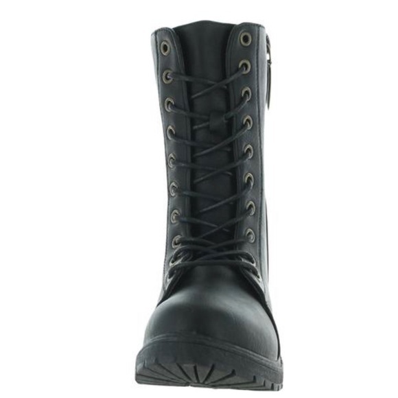 Seven7 Mr. Zipper Combat Boots in Black - Picture 3 of 6